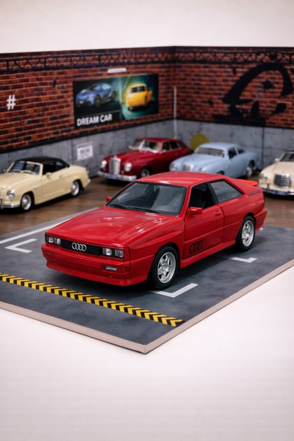 RMZ CITY Audi Quattro Kutulu Metal Araba (Lisanslı)