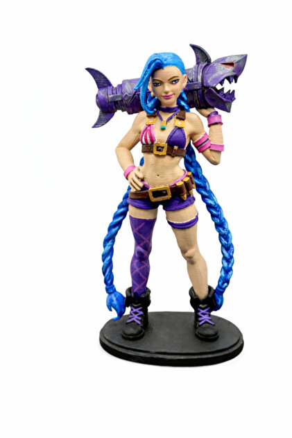 3D Jinx Arcane - LoL / League of Legends Figür - 18 cm - Hediyelik