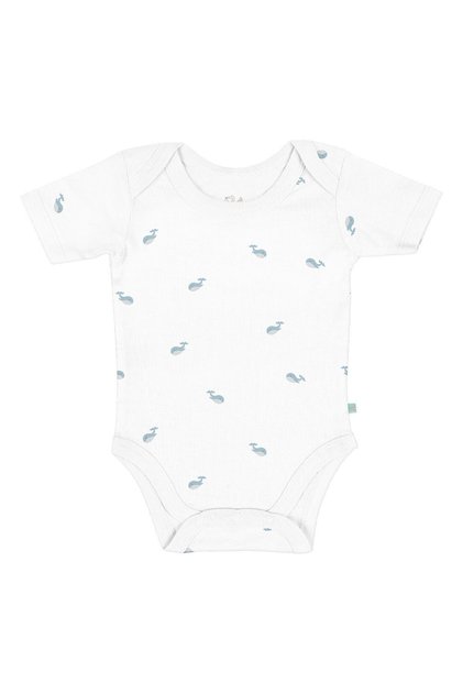 Aqua 100% Organic Cotton Baby Short Sleeve Bodysuit