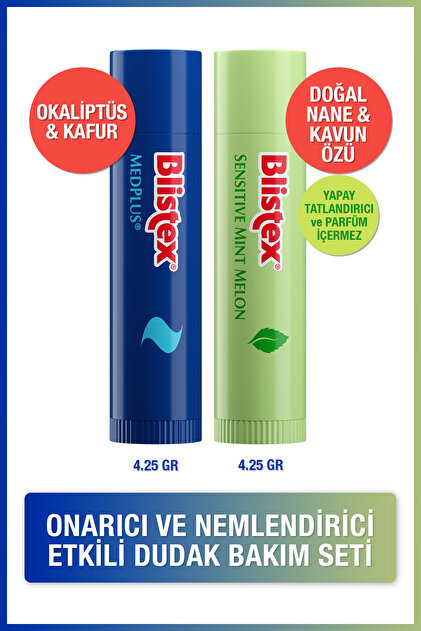 Medplus Stick 4,25gr Sensıtıve Mınt Melon Nemlendirci Kurtarıcı Dudak Bakım Kremi 4.25gr