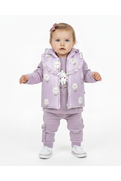 Baby Girl Transitional Inflatable Vest Set , 3 Piece Set Top and Bottom , 6-9-12-18 Months Vest Set Sets