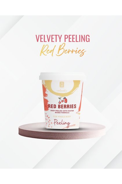 Velvety Kırmızı Meyveler Ve Yağ Bazlı Vücut Peelingi 400ml