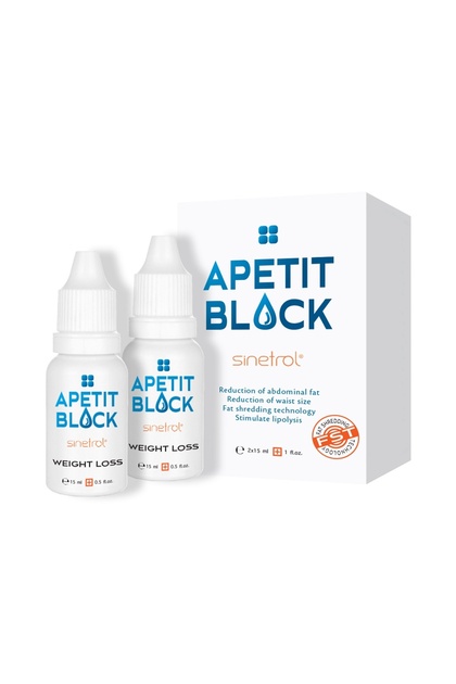 Apetit Block Sinetrol 2 Flacoane X 15 ml