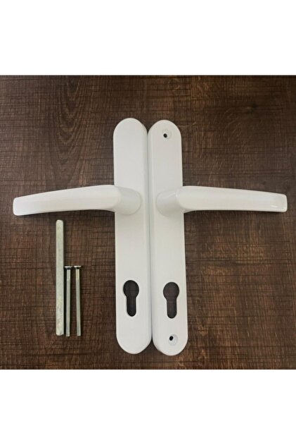 Pvc Yale Spring Loaded Door Handle Aluminum White