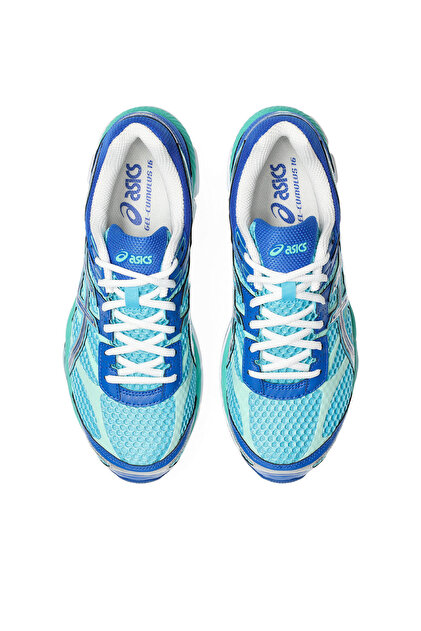 Asics GEL-CUMULUS 16 Unisex Cobalt Burst/Illuminate Green Sneakers
