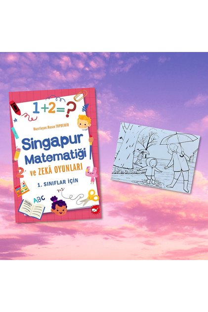 SİNGAPUR MATEMATİĞİ VE ZEKA OYUNLARI 1. SINIF / Postcard Painting Gift