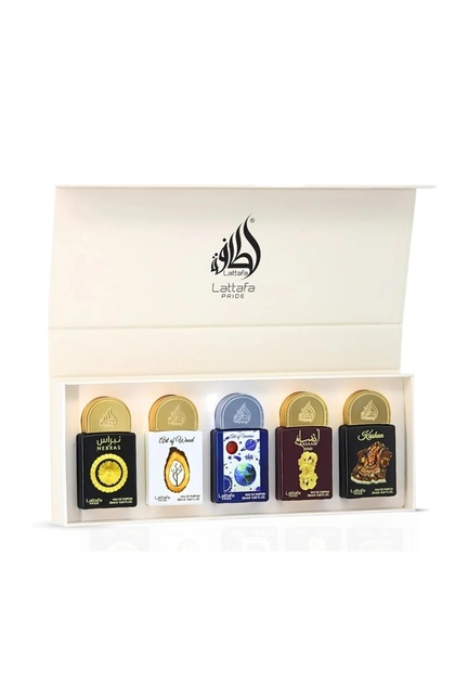 Set Eau De Parfum Unisex 5x20 ml – Nebras , Art of Wood , Art of Universe , Ansaam Gold , Kashan