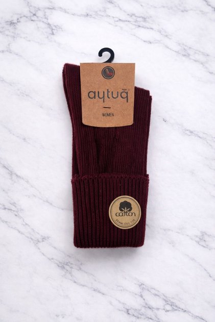 Cotton Double Layer Women's Ankle Socks; Stitch-Free; Winter; Sizes 36-40