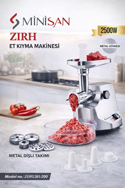 Minisan Zırh Et Kıyma Makinesı Paslanmaz Çelik Profesyonel Kolay