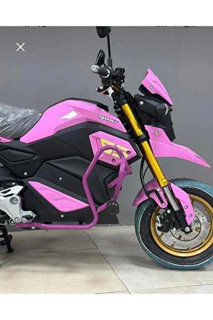 Yuki HAMMER 50/125 CC ÖZEL ÜRETİM KORUMA DEMİRİ PEMBE+ARKA DİSK