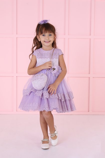 Girl's Lace Detailed Dress