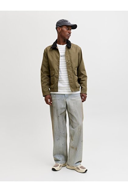 Mackee Janet社　Sunkistリーマー Jack & Jones JORCATSKILLS BARN Haki Erkek Mevsimlik Ceket - Fiyatı