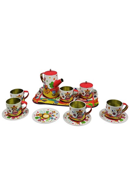 Brother Toys 14 Parça Metal Çay Kahve Evcilik Ve Mutfak Seti