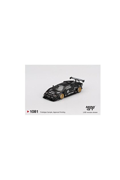 mini gt 1081 BL Lamborghini Countach LB-WORKS Siyah 1/64 Model