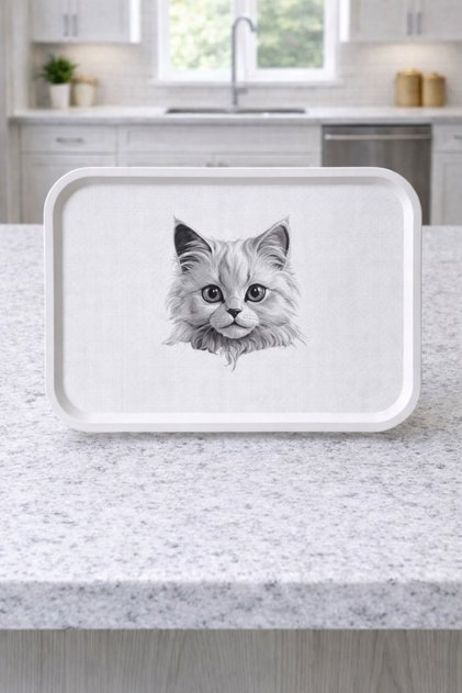 Animal Collection | Cat | Presentation Tray 29.5 X 41.5 cm | Decorative & Stylish Serving Tray