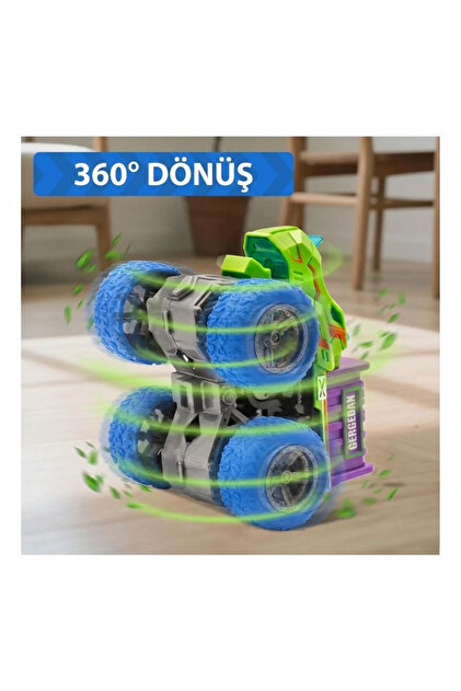 craftivio Işıklı Ve Sesli Dinozor Canavar Kamyon - 360° Dönen
