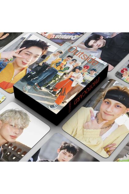 Kpop Dünyasi ENHYPEN '' Outside '' Çift Yön Baskılı Lomo Card Seti