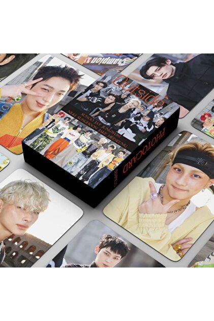 Kpop Dünyasi ENHYPEN '' Outside '' Çift Yön Baskılı Lomo Card Seti