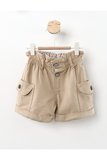 Pantaloni scurti de blug Lilitop crem 116 (5-6 ani)