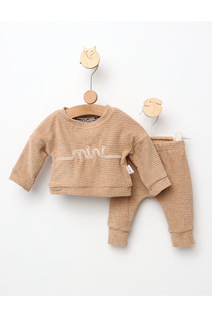 Costumas gofrat Mini model bej 80 (9-12 luni)