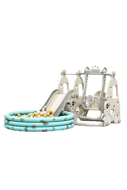 Set de joacă multifuncțional Kinderplay cu tobogan și leagăn