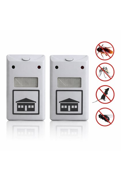 Set de 2 dispozitive cu ultrasunete anti-dăunători – Scapă rapid de gândaci și șoareci