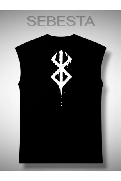 Back Printed Cotton 0-Neck Premium Oversize Sports Top