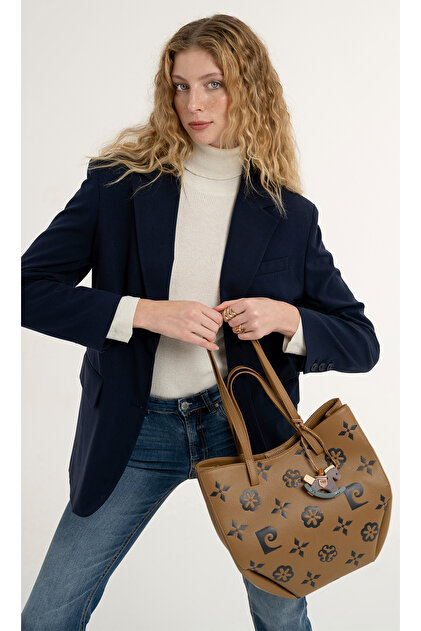 Pierre Cardin Limited Edition Camel Çıtçıt Kapamalı ve Fermuar