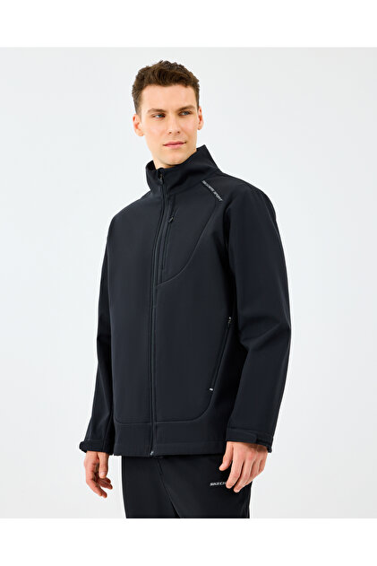 Skechers M Softshell Basic Jacket Erkek Siyah Mont S2520132-3817