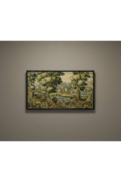 A luxurious tapestry made of classic "Verdure" style "Gobelin" fabric