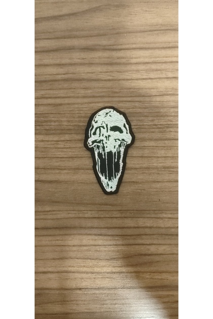 Scream "Ghost Face" Silüeti Küçük Boy İşlemeli Yama