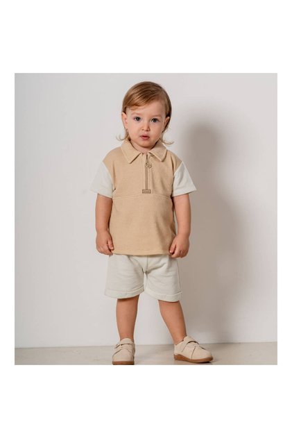 Polo Collar Baby Boy Double Set