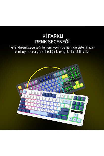 James Donkey JDK87 Rainbow Mekanik Hisli Membran Türkçe Q Gaming