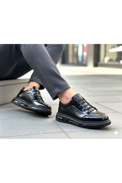 (Goes) Genuine Leather Inside and Out Men's Shoes Black
