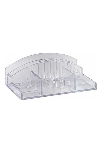Ops desk set transparent pen holder-organizer