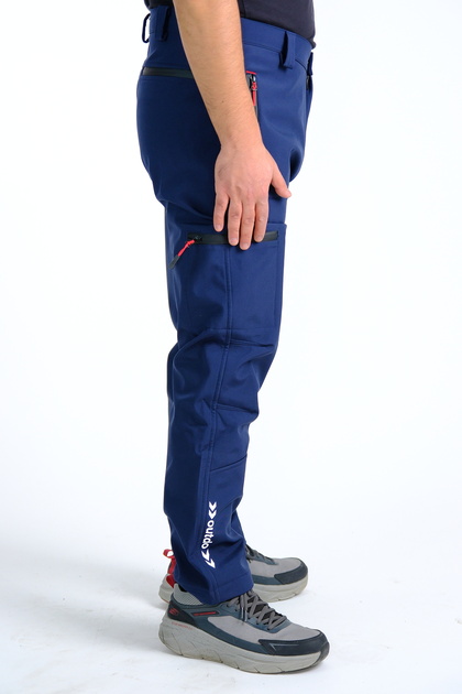 Kışlık İçi Polarlı İthal Softshell Rüzgar Geçirmez Su İticidir Reflektörlü Erkek Pantolon