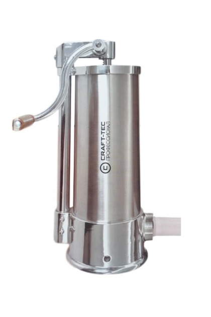 Aparat vertical de facut (umplut) carnati 6kg inox 5 palnii incluse