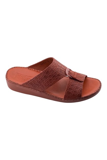 A E T Handmade Arabic Sandals For Men | Outdoor Mens Slippers | Genuine Shamois Leather With Buckle