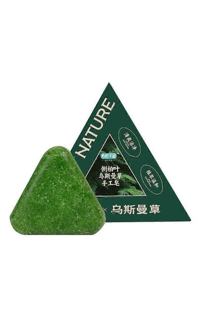 Snowitch Cacumen Biotae & Isatis Indigotica Shampoo Soap: Herbal Hair Cleanser Bar for Strong Scalp