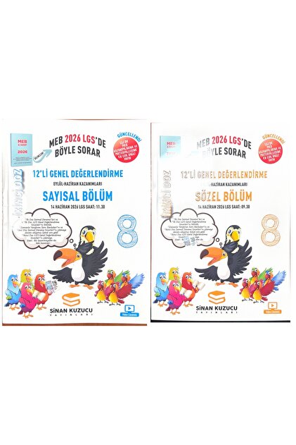 【新品】JUSTMEET(CD、DVDのみ) SİNAN KUZUCU YAYINLARI 2026 Müfredat 8 Sınıf LGS Sayısal Ve Sözel