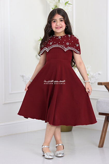 modern designer Girls' dress, luxurious design- Trendyol