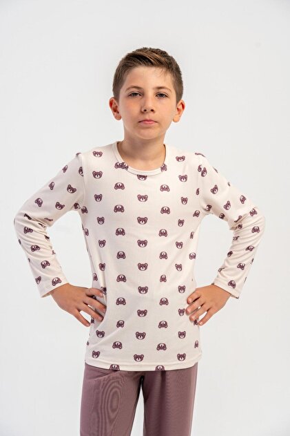 Boy's Milk Coffee Marla Long Sleeve Blouse