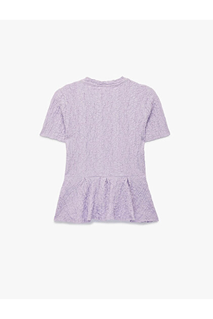 Koton Peplum Lila Kadın Bluz 6SAK70020UK - Fiyatı, Yorumları