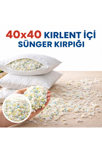 40X40 Sponge-Filled Throw Pillow, 4 Pcs Inside