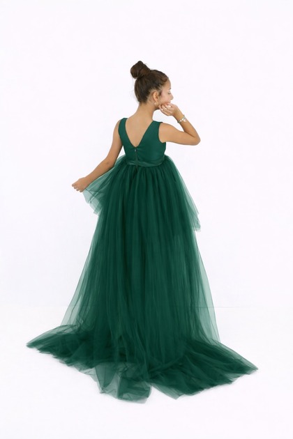 slim fit dress slacks Matte Emerald Green High School Graduation Gown 63 (6'6
