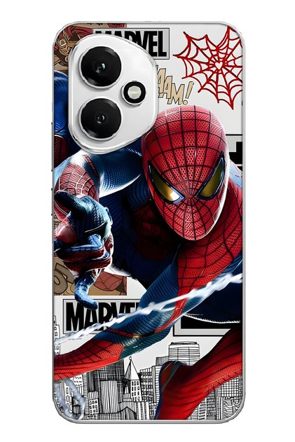 Honor 400 Compatible Superhero Patterned Transparent Phone Case