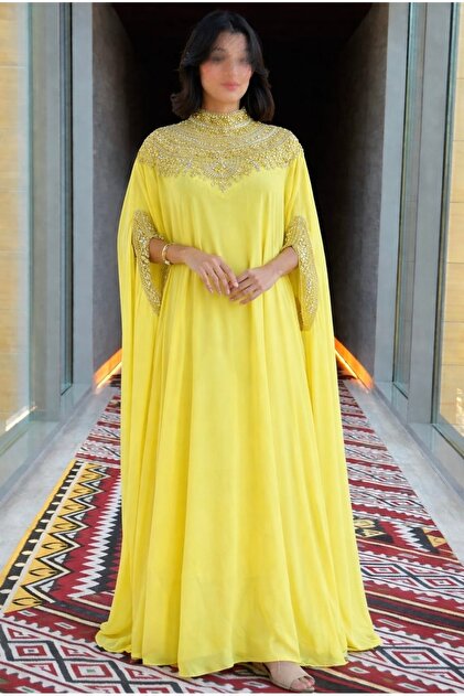 sachin and babi light blue dress Cape Dresses – Frock and Frill main image 0