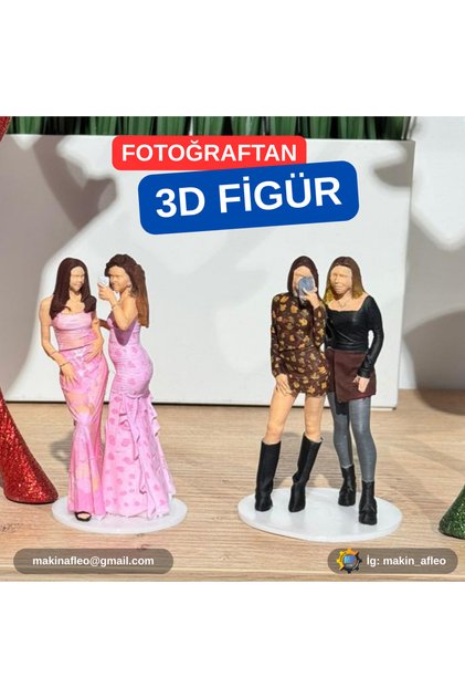 Kişiye Özel Arkadaş 3D Figürü (10cm)