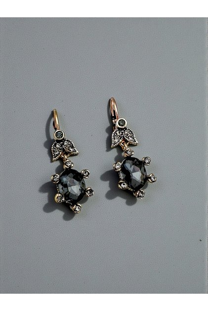 Renkli Kristal Taşlı Küpe