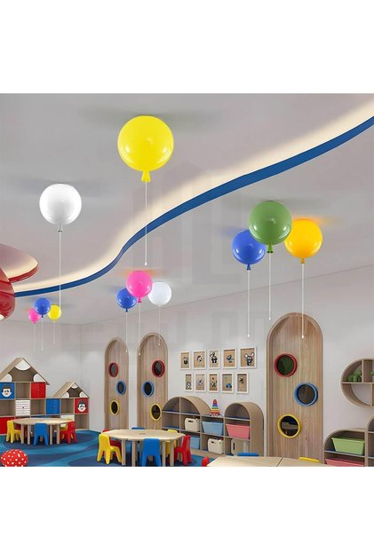 Balloon-shaped ceiling light - white, 35 cm